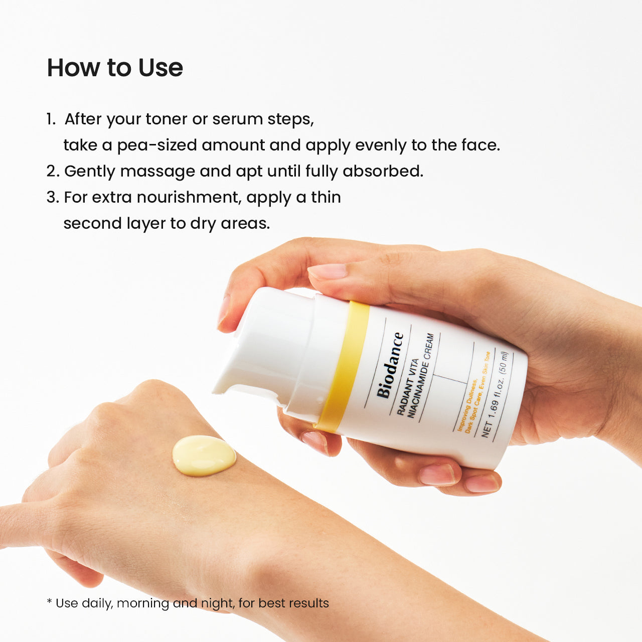 biodance-vita-niacinamide-creme-50-ml-aufhellende-feuchtigkeitspflege image 8
