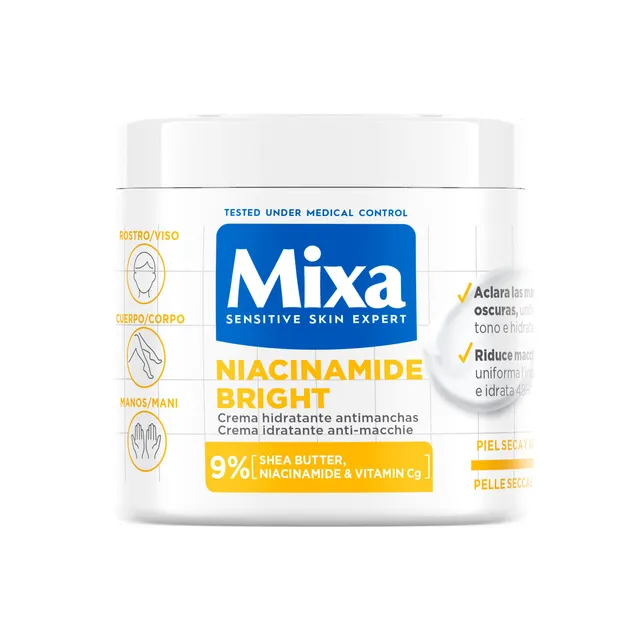 mixa-niacinamide-bright-creme-400-ml-gegen-flecken image 1