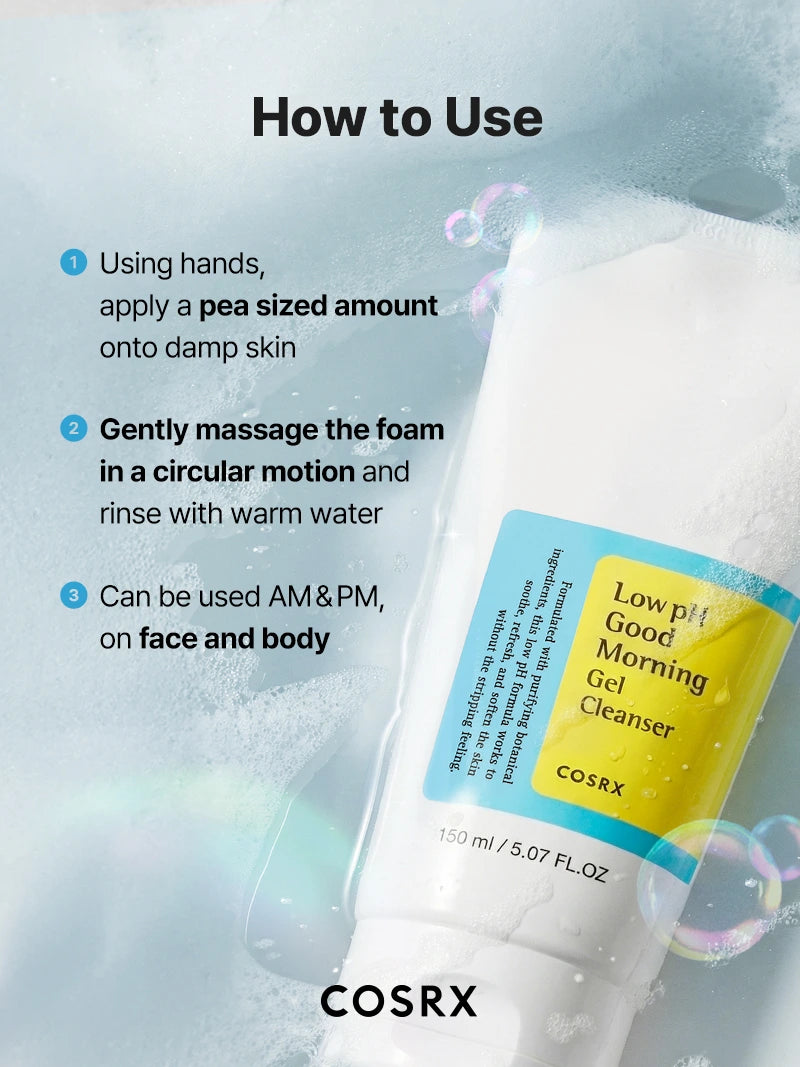 cosrx-low-ph-good-morning-gel-cleanser-reinigungsgel-150-ml-mild image 6