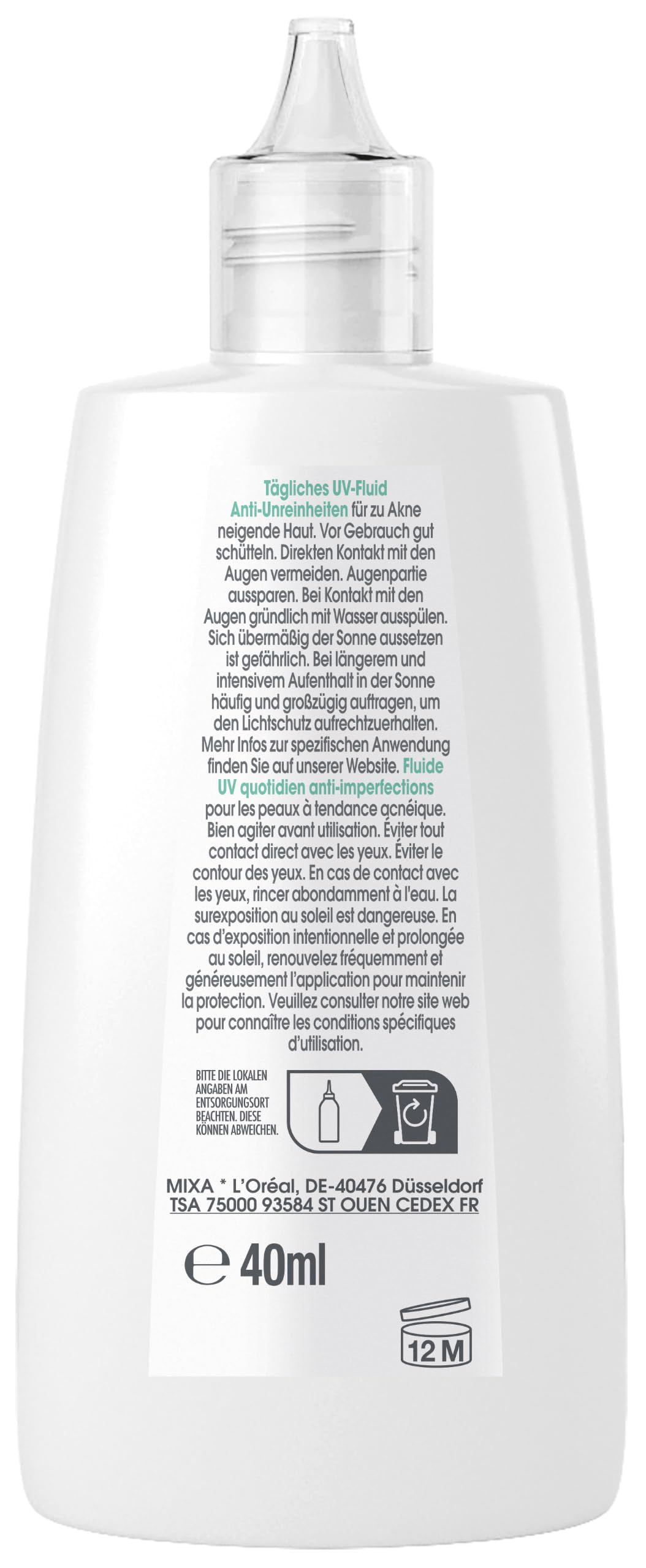 mixa-solaire-uv-fluid-lsf50-anti-unreinheiten-40-ml-mattierend image 6