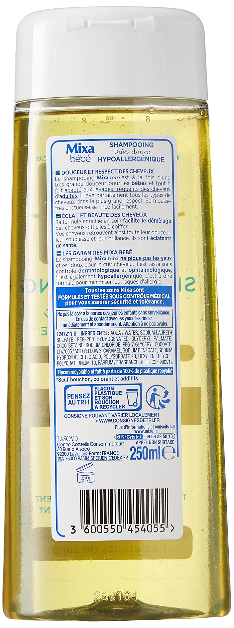 mixa-b-b-babyshampoo-250-ml-hypoallergen-f-r-normales-haar image 2