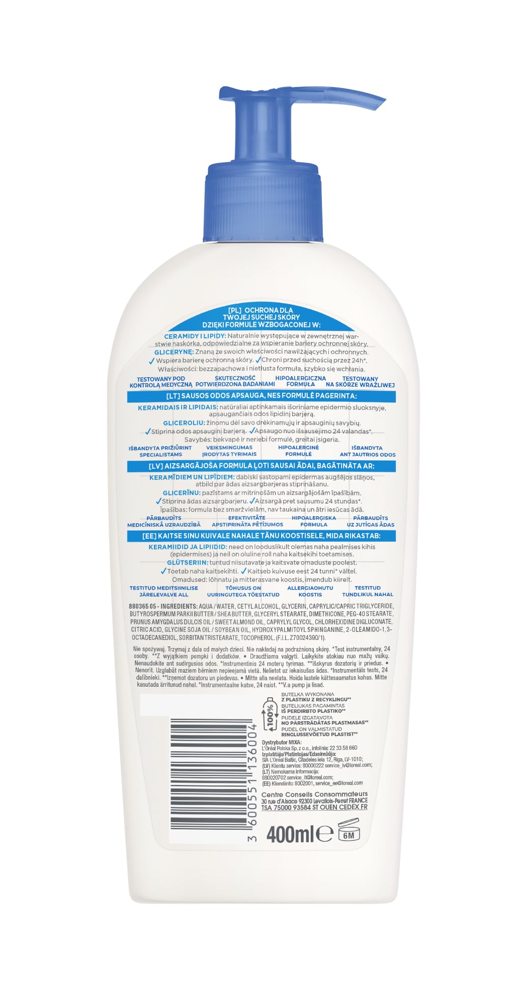 mixa-corps-k-rperschutzlotion-400-ml-ceramide-24h image 2