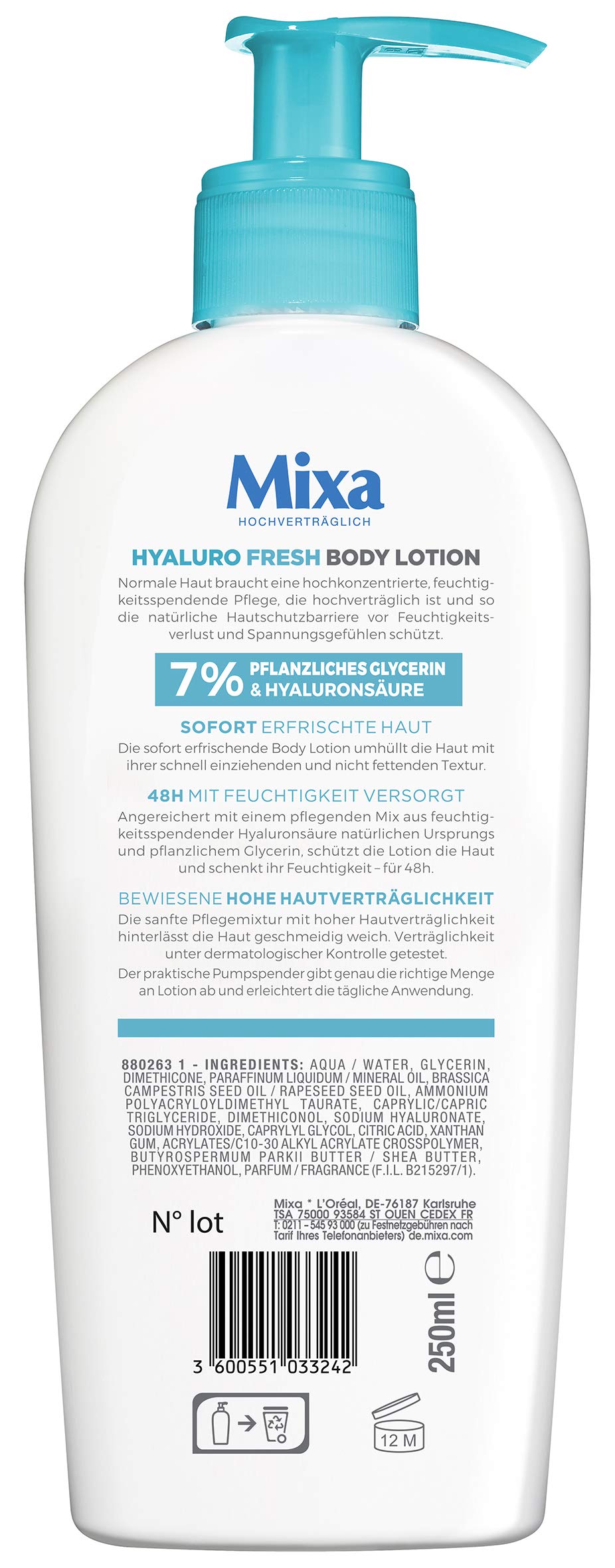 mixa-corps-hyaluron-body-lotion-250-ml-mit-hyalurons-ure image 2