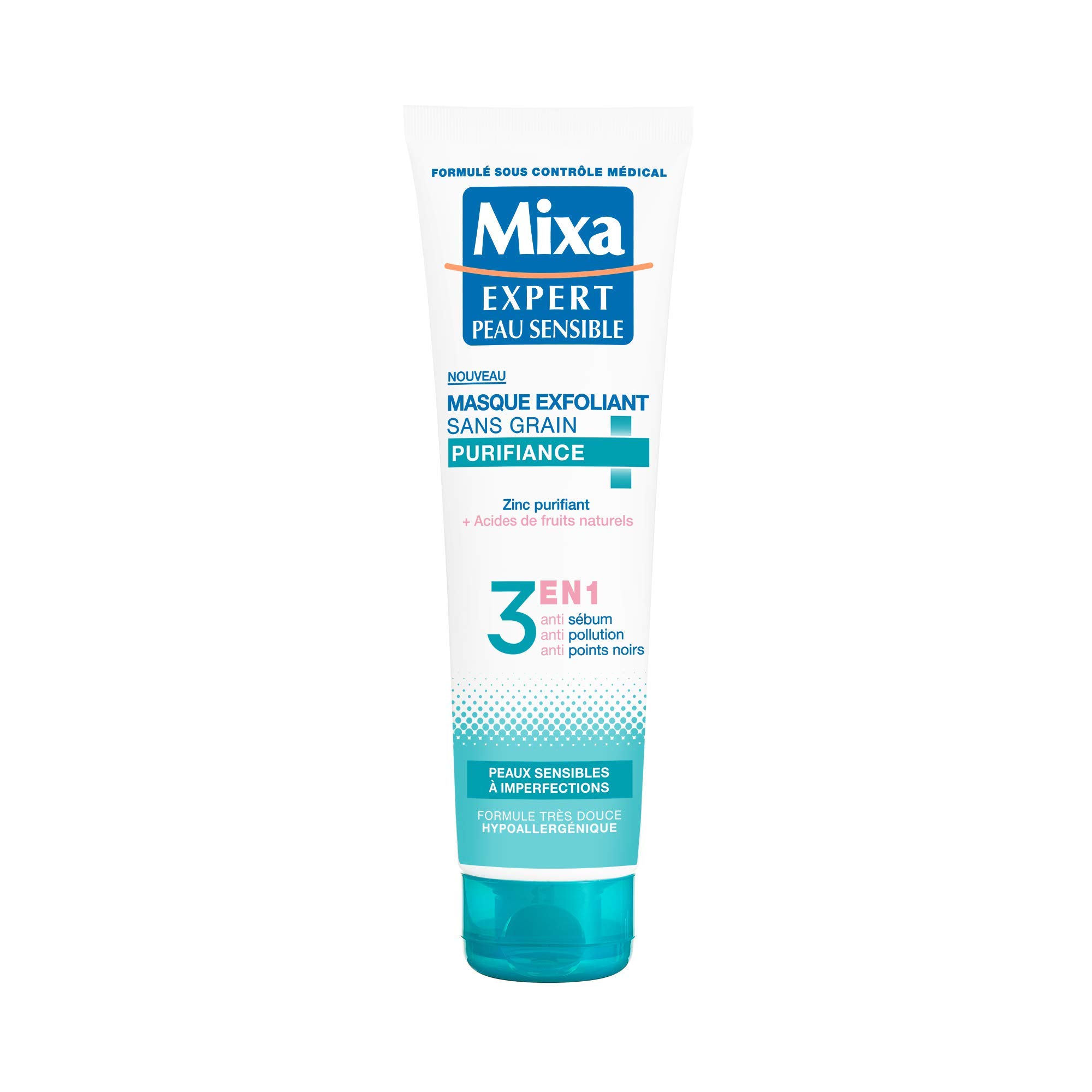 mixa-visage-sans-grain-purifiant-maske-150ml-zink image 1
