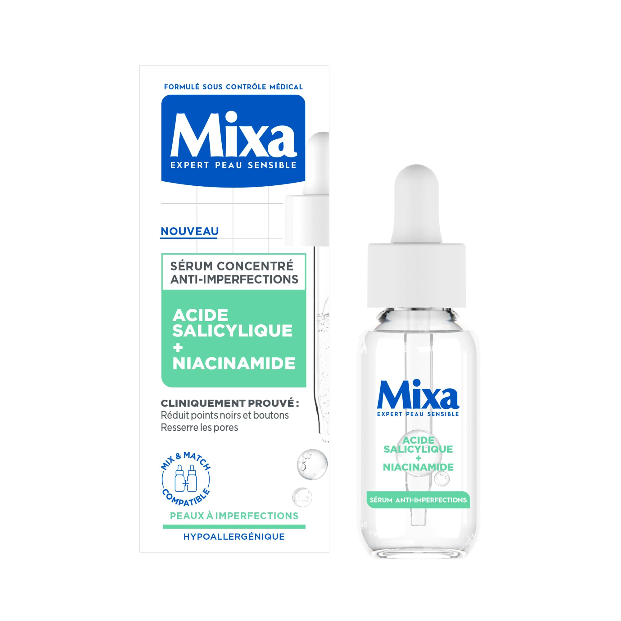 mixa-anti-unreinheiten-serum-2x30-ml-salicyls-ure-niacinamid image 7