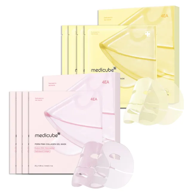 medicube-pink-pdrn-jelly-mask-duo-8er-mit-lachs-dna-glow image 1