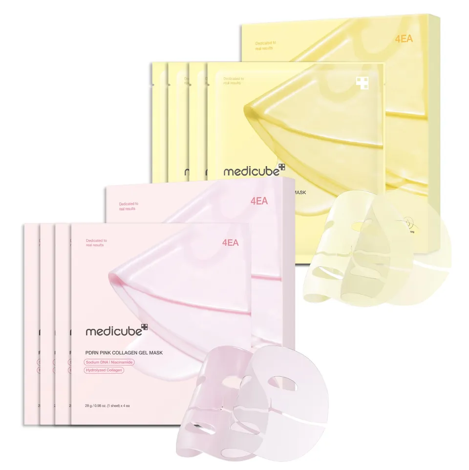 medicube-pink-pdrn-jelly-mask-duo-8er-mit-lachs-dna-glow image 1