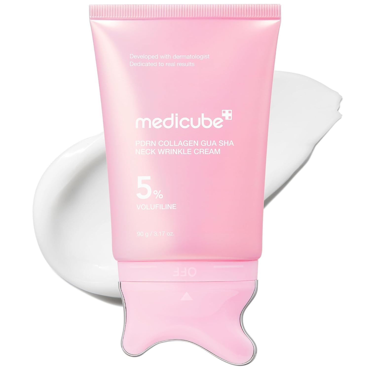 medicube-pink-pdrn-halscreme-collagen-gua-sha-straffend image 1