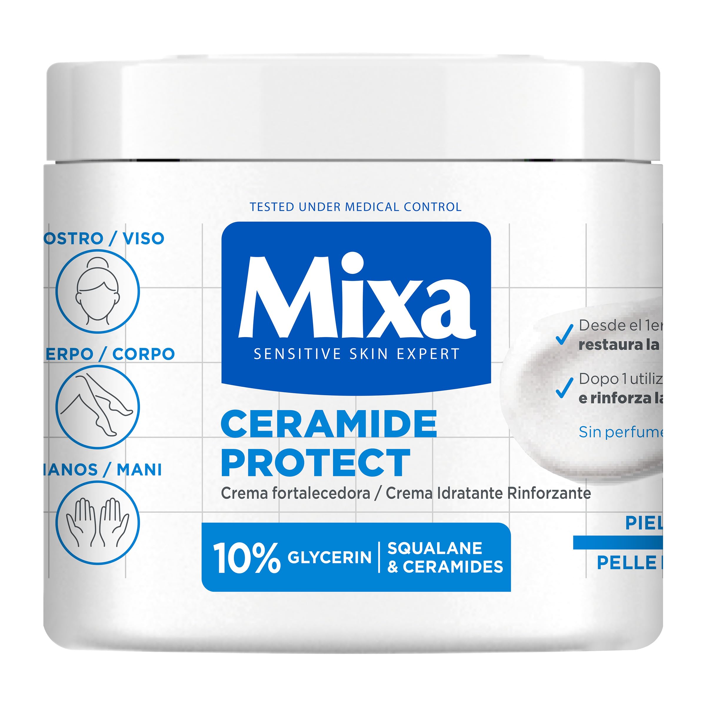mixa-ceramide-protect-balsam-400-ml-parf-mfrei-trockene-haut image 1
