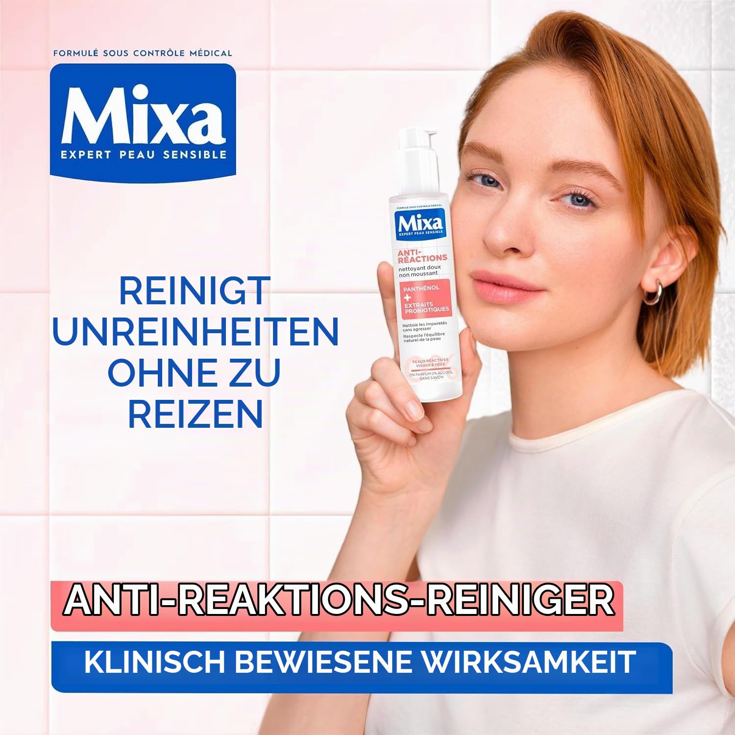 mixa-visage-sanfter-gesichtsreiniger-150-ml-panthenol-1er-pack image 2