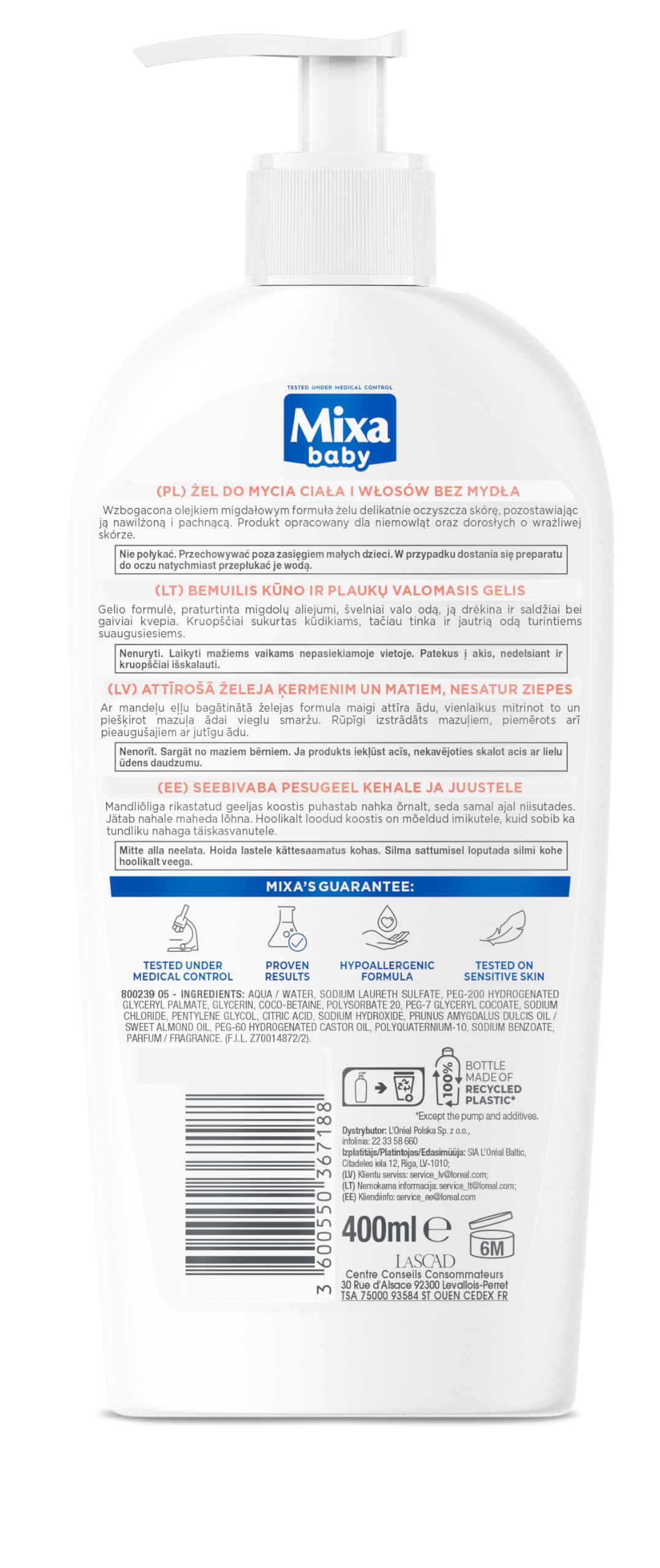 mixa-b-b-2in1-baby-shampoo-badezusatz-sanft-1er-pack image 2