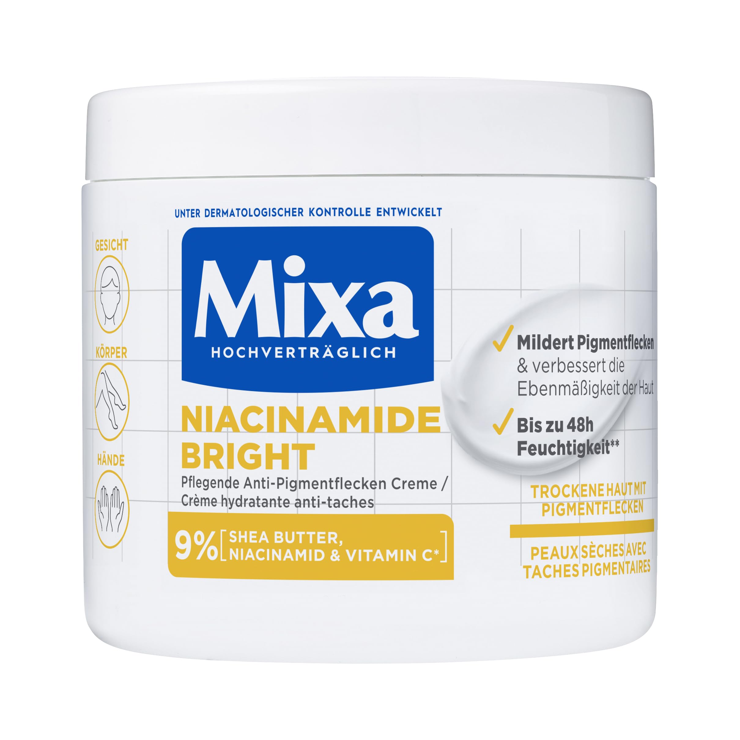 mixa-niacinamide-bright-creme-400-ml-anti-pigmentflecken image 1