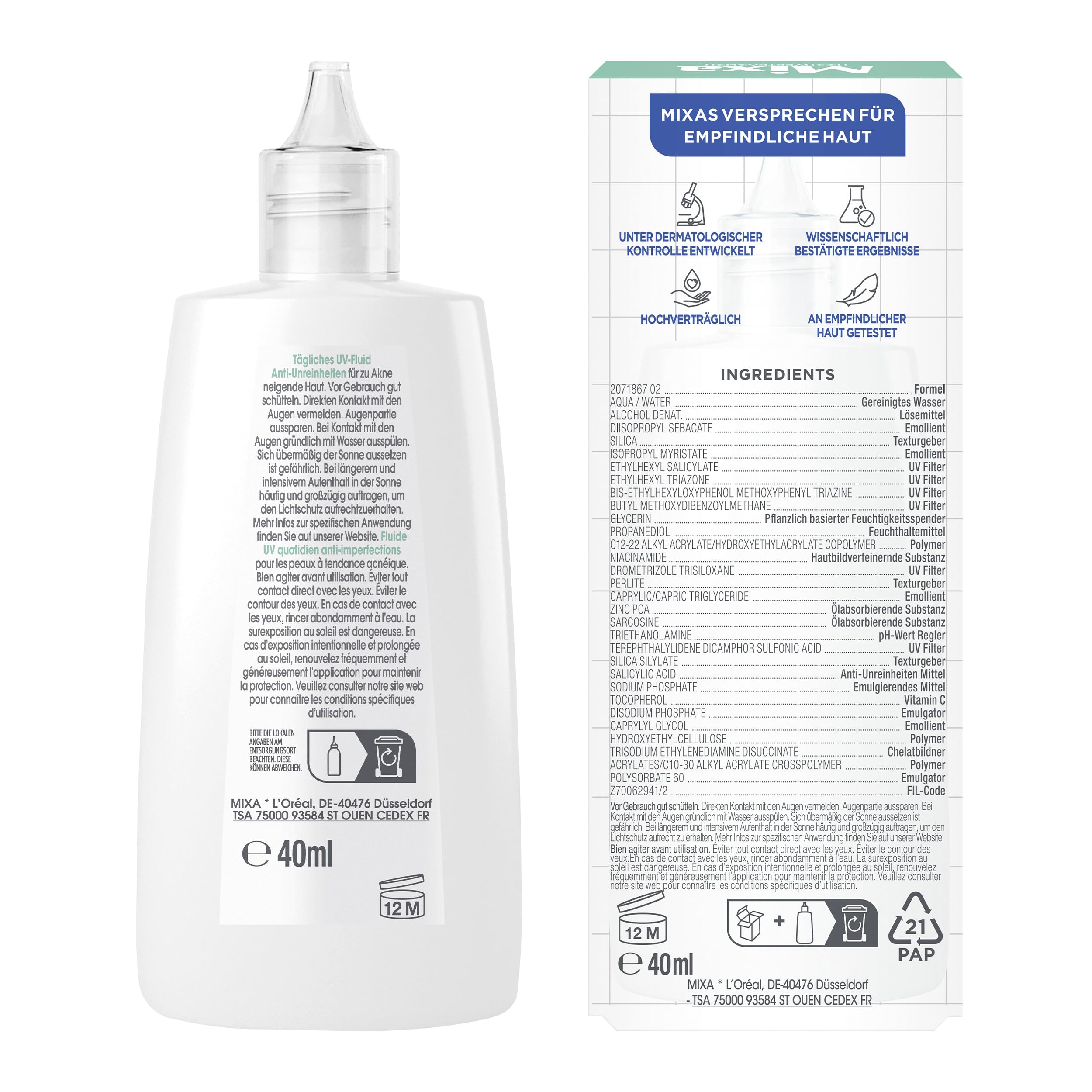 mixa-solaire-uv-fluid-lsf50-anti-unreinheiten-40-ml-mattierend image 3