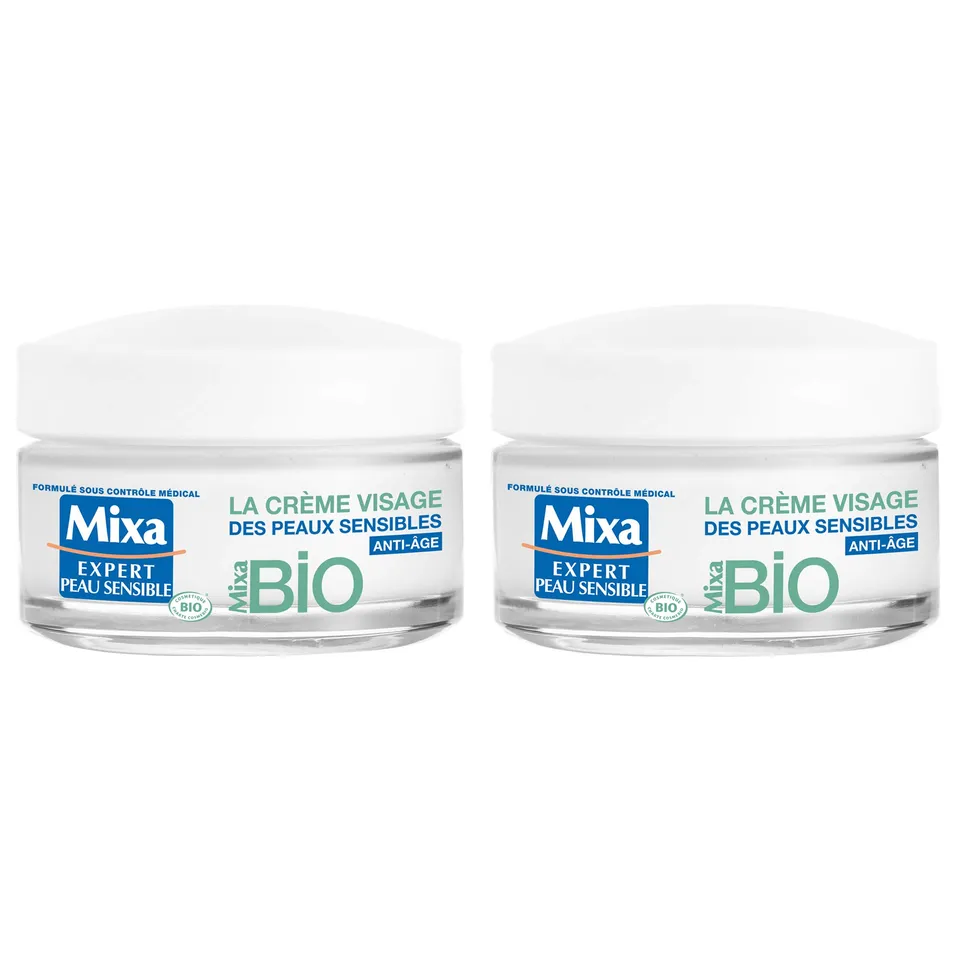 mixa-bio-gesichtscreme-anti-aging-2x50-ml-hyalurons-ure image 1