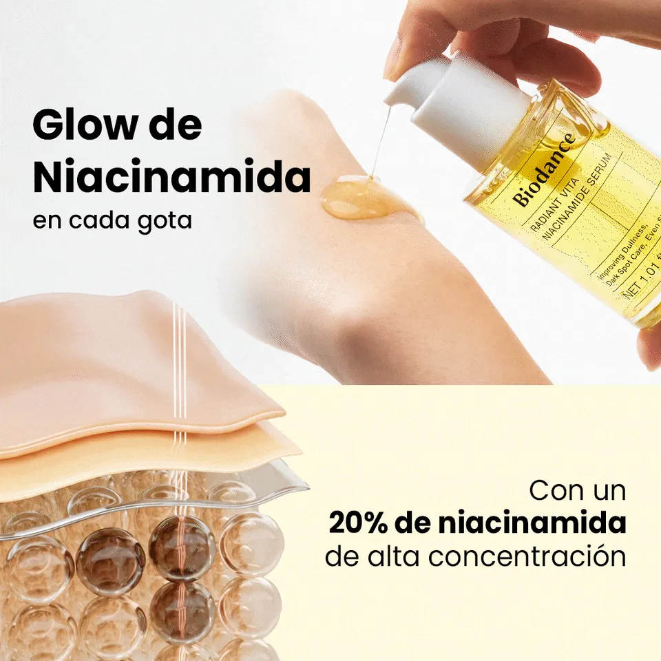 biodance-vita-niacinamide-serum-gesicht-mit-glow image 1