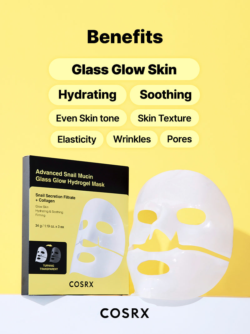 cosrx-snail-mucin-glass-glow-hydrogel-maske-3-st-ck-glow image 4
