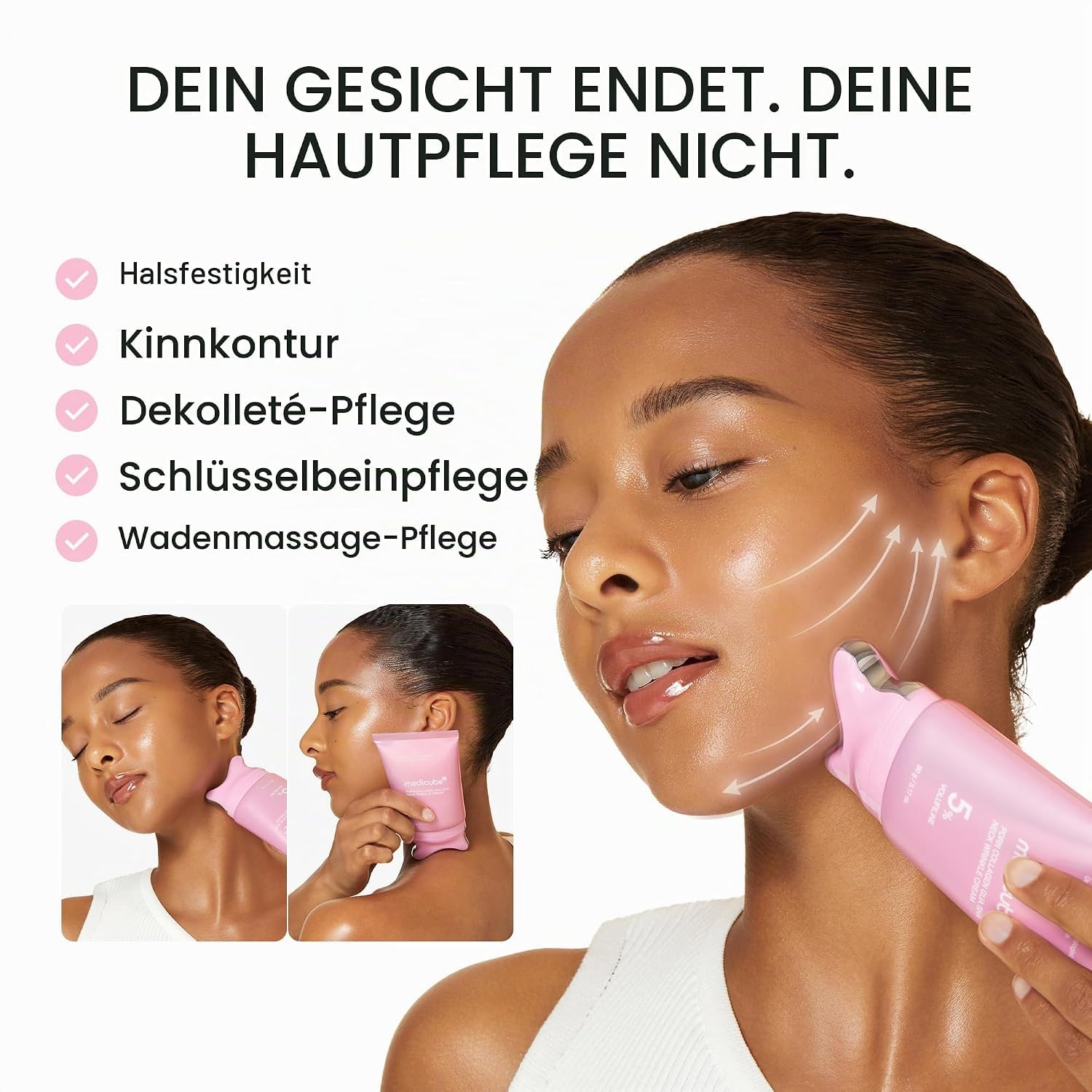 medicube-pink-pdrn-halscreme-collagen-gua-sha-straffend image 5