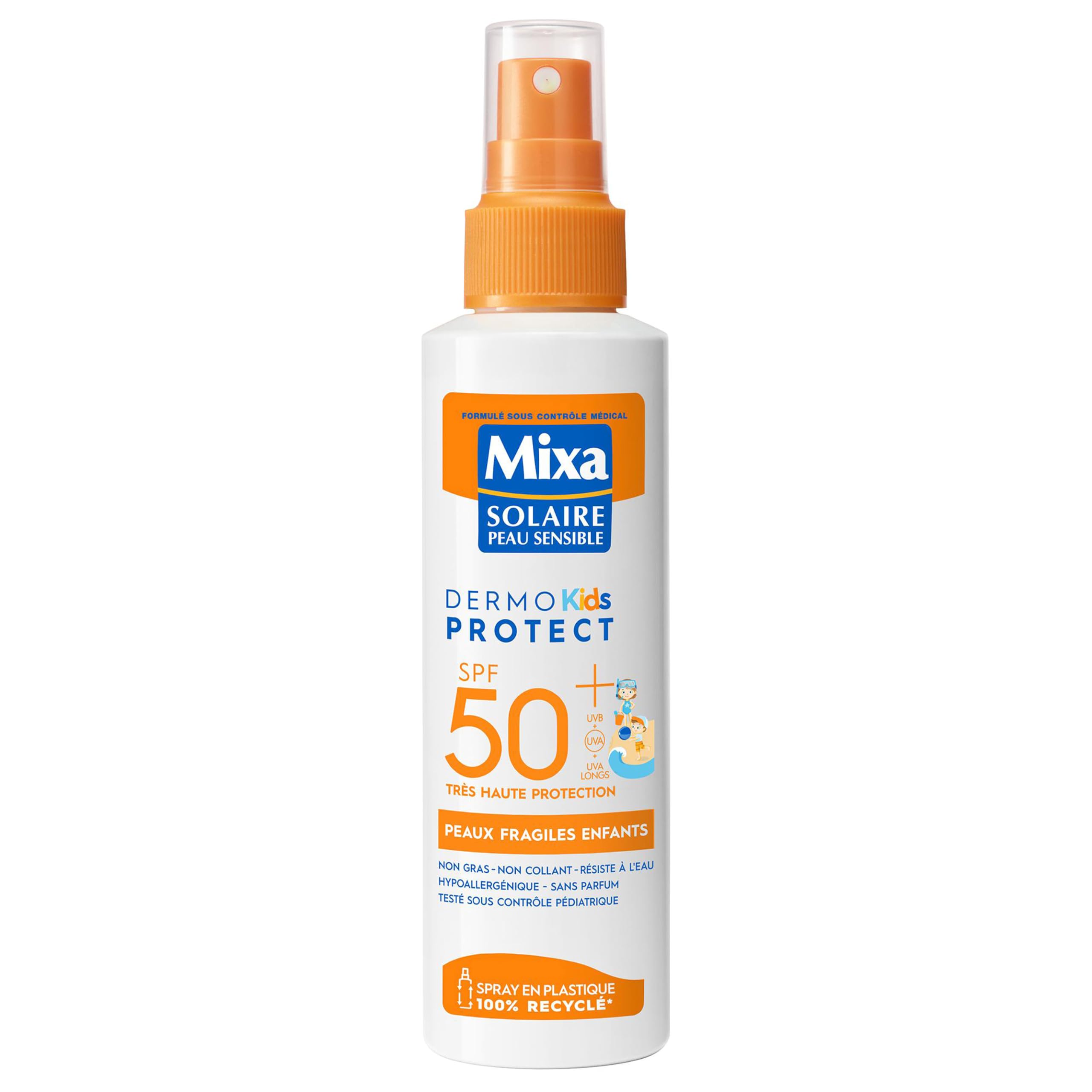 mixa-solaire-kids-protect-sonnenspray-lsf-50-150-ml-ohne-duft image 1