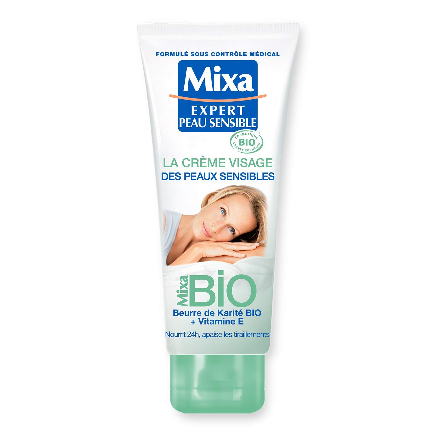 mixa-visage-bio-gesichtscreme-empfindliche-haut-2x100-ml image 2