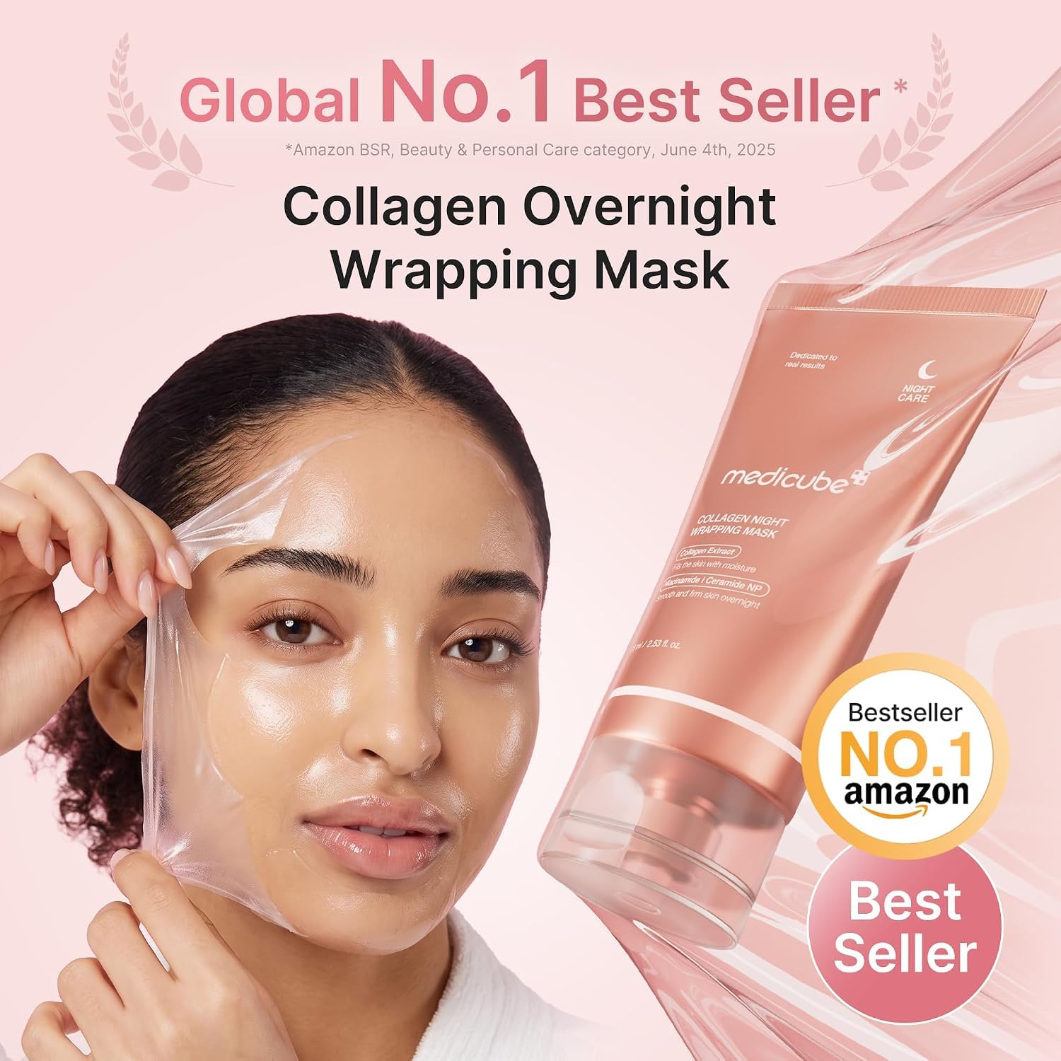 medicube-glass-glow-collagen-wrapping-maske-peel-off-overnight image 2