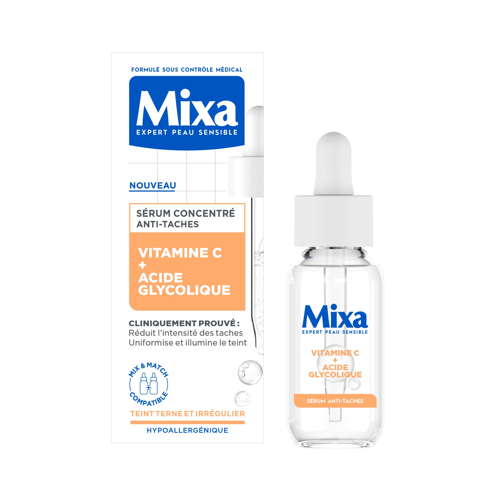 mixa-visage-anti-flecken-serum-2x30-ml-vitamin-c-glykols-ure image 7