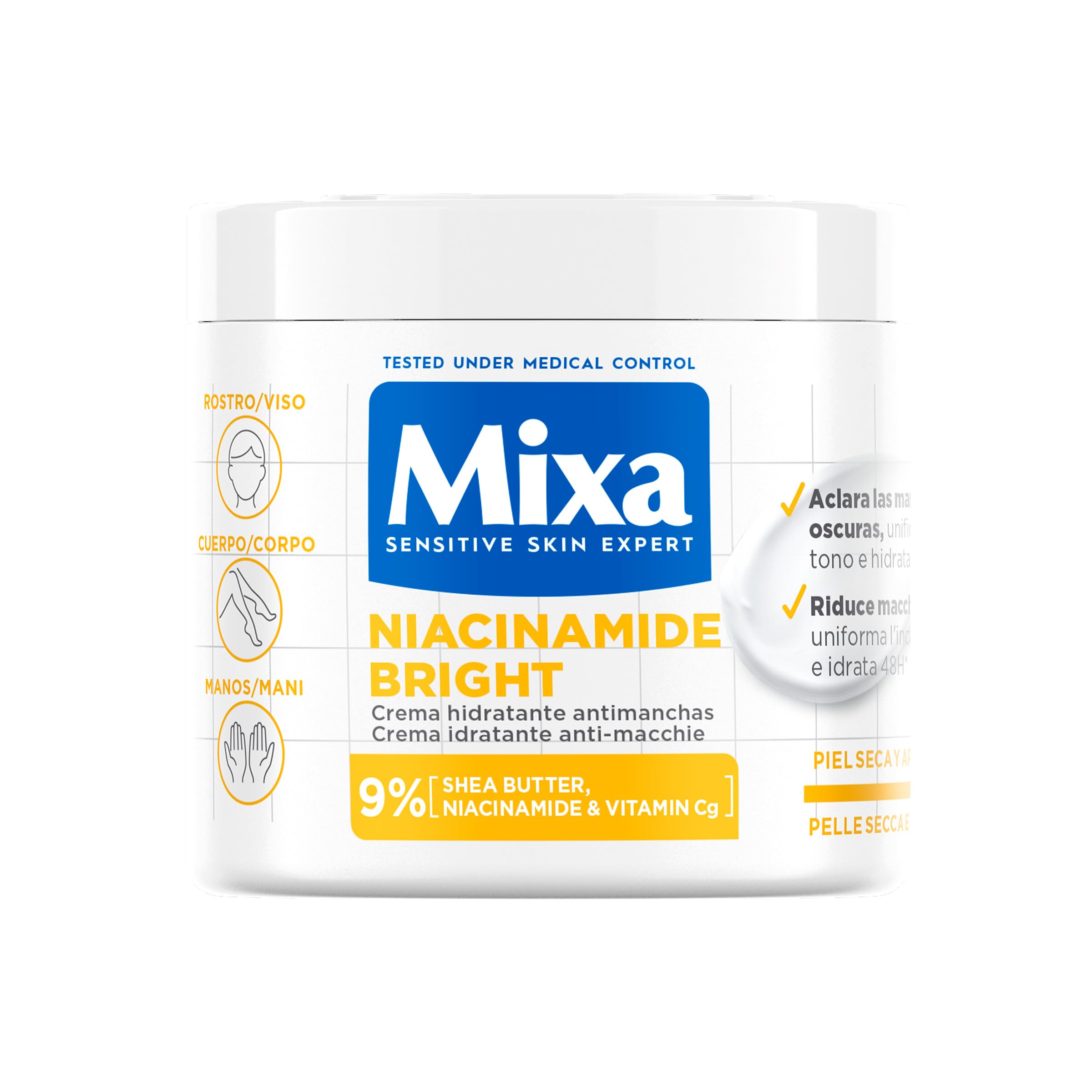 mixa-niacinamide-bright-creme-400-ml-gegen-flecken image 1