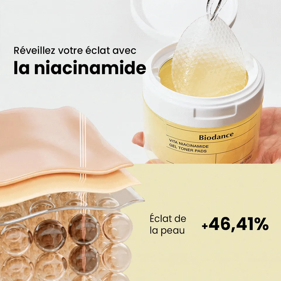 biodance-vita-niacinamide-gel-pads-tonerpads-teint image 1