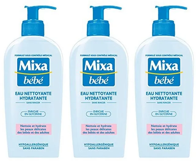 mixa-b-b-reinigungswasser-baby-3x250ml-mit-glycerin image 1