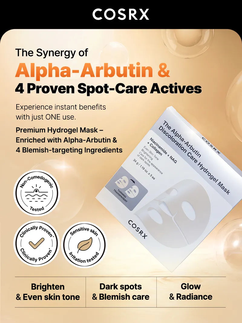 cosrx-alpha-arbutin-hydrogel-maske-gesichtsmaske-3-st-ck-glow image 3