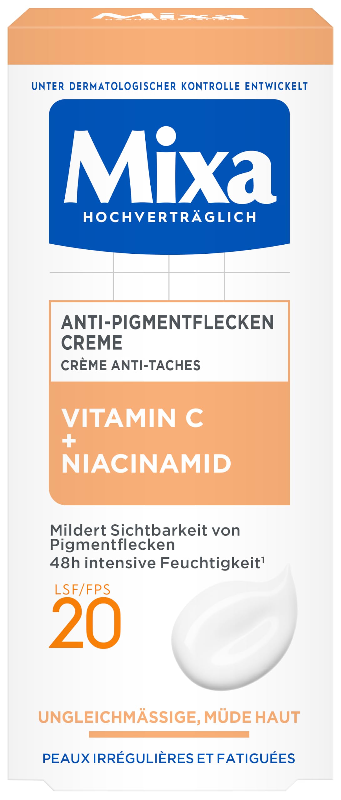 mixa-visage-anti-pigmentflecken-creme-lsf-20-50-ml-vitamin-c image 1