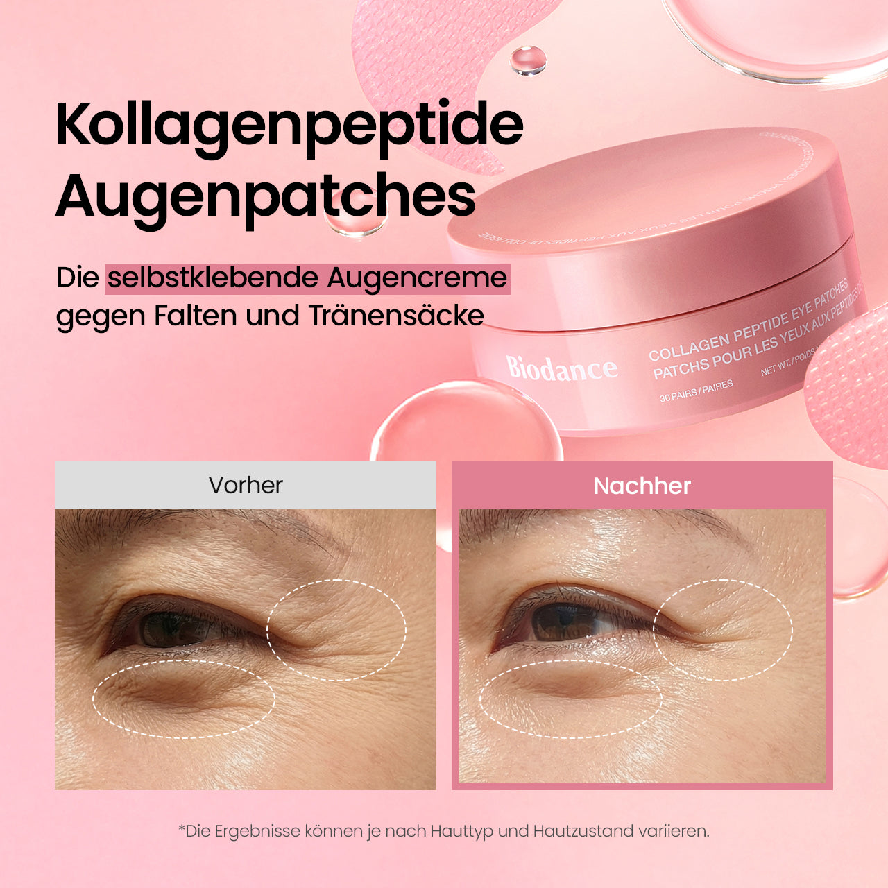 biodance-collagen-peptide-augenpads-hydrogel-f-ltchen-feuchtigkeit image 2
