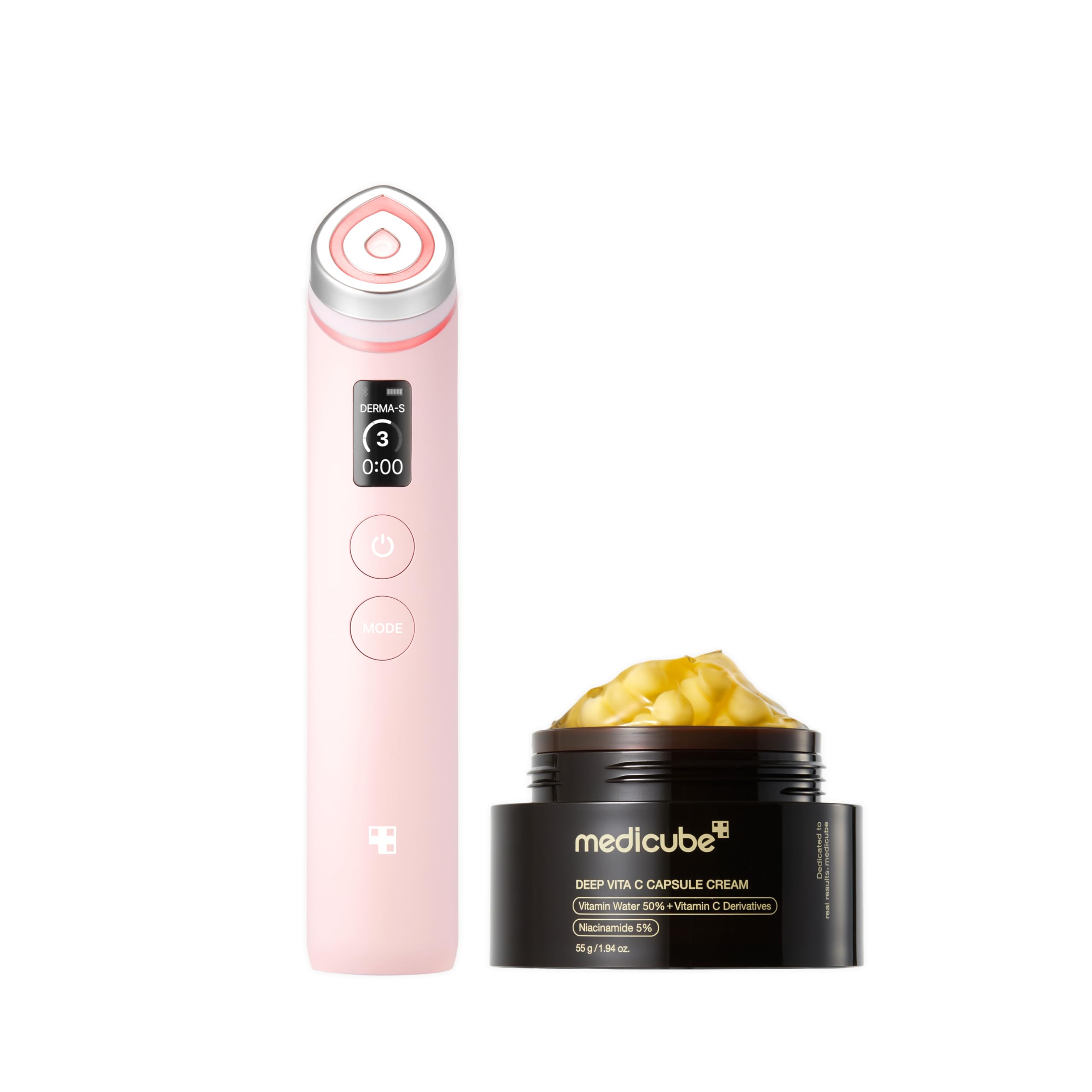 medicube-age-r-booster-pro-pink-duo-vitamin-c-creme-set image 1
