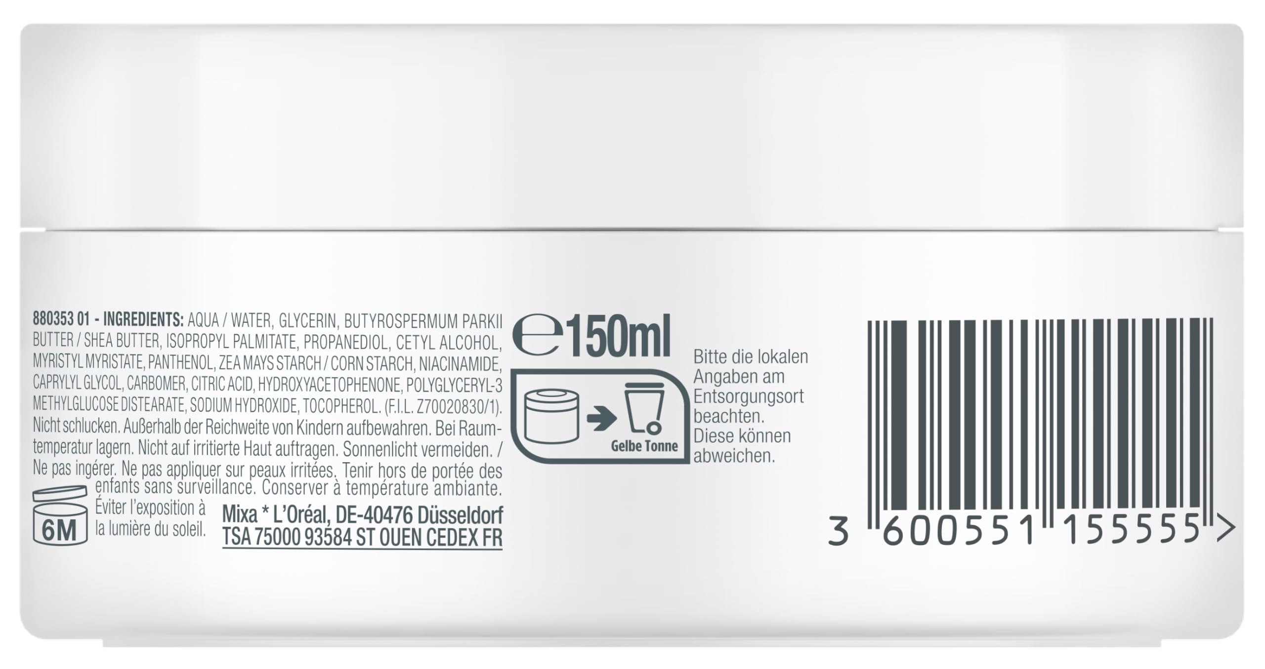 mixa-panthenol-comfort-creme-150-ml-gesicht-k-rper-h-nde image 3
