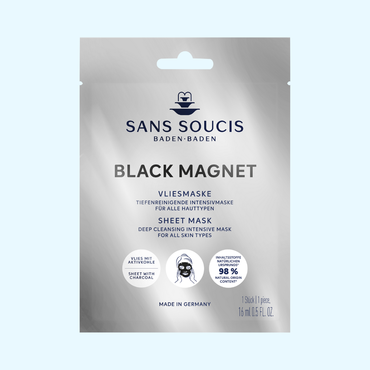 sans-soucis-black-magnet-vliesmaske-16-ml-tiefenreinigend image 1