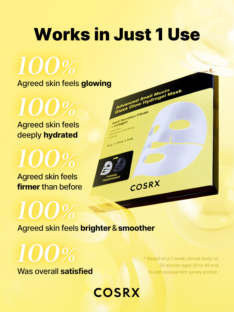 cosrx-snail-mucin-glass-glow-hydrogel-maske-3-st-ck-glow image 5